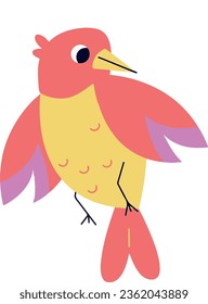 Free vector colorful bird illustration 
