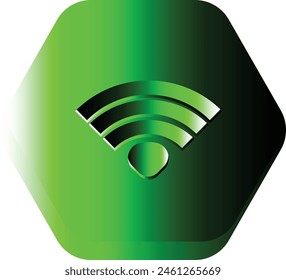 Free vector colorful different wifi and call icon flat design