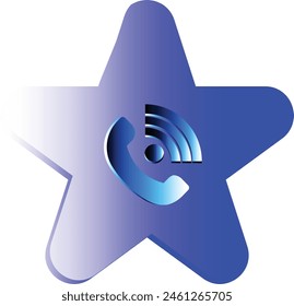 Free vector colorful different wifi and call icon flat design