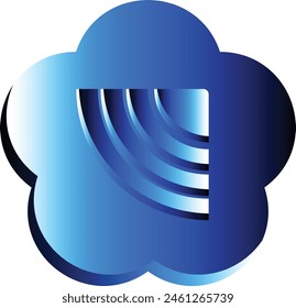 Free vector colorful different wifi and call icon flat design