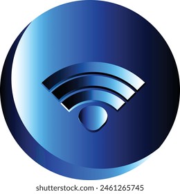 Free vector colorful different wifi and call icon flat design