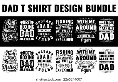 Free vector colorful father's day lettering sticker set
Vector father's day tshirt design dad svg design bundle