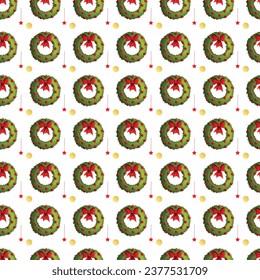 free vector colorful flower Christmas  pattern .