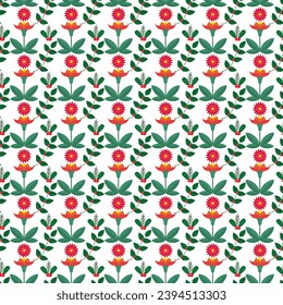 Free vector colorful hand painted exotic floral pattern
