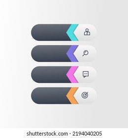 Free Vector | Colorful infographic steps for all designs and layouts