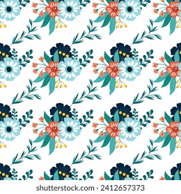 Free vector colorful small flowers pattern design .