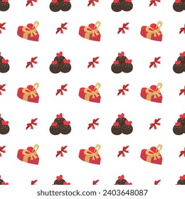Free vector coloured gifts pattern
