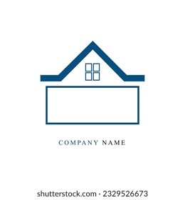 Free vector company building logo template design