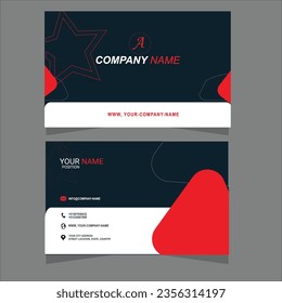 
 Free vector corporate business card template