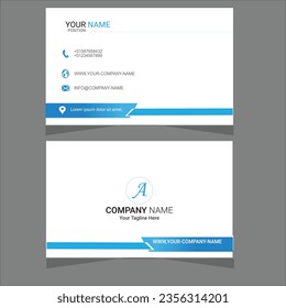 
 Free vector corporate business card template