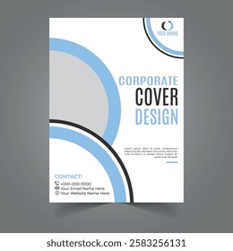 Free Vector Corporate Cover template design
