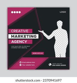 Free vector corporate social media post and digital marketing and Instagram post template 