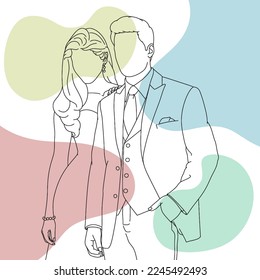 Kostenlose Vektorpaare mit doodline Art-Stil