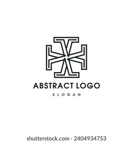 Free vector creative geometric logos in monoline style