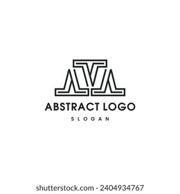 Free vector creative geometric logos in monoline style