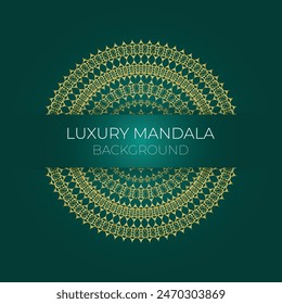 Free vector creative luxury mandala design background