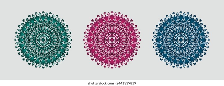 Free vector creative mandala design background 