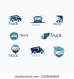 Plantillas de logotipo de camión creativo vectorial libre