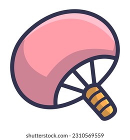 Free Vector cute hand fans, tools for everyday life