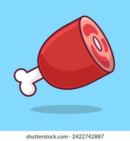 free vector cute meat design