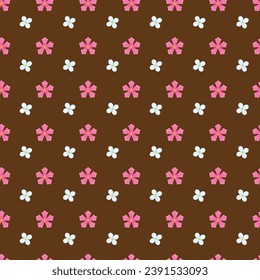 Free vector daisy pattern on  background