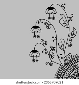 Free vector decorative on grey background