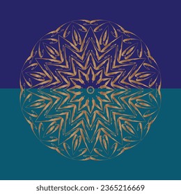 Kostenlose Vektordesign-dekorative goldene Mandala auf PNG, Muster, Vintage, 