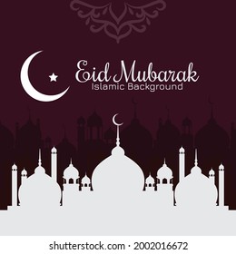 Free Vector Eid al-Adha Banner Design, can be used for greeting cards