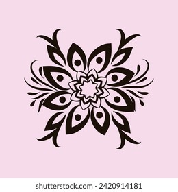 Free vector elegant decorative ornamental floral set with illustration