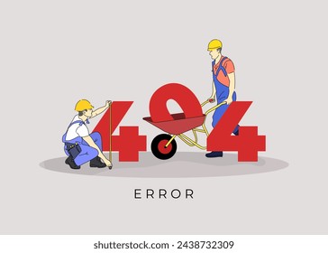 Free vector error 404 concept for landing page