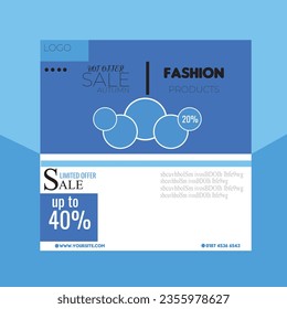 Free vector  fashion Product sales facebook post