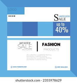 Free vector  fashion Product sales facebook post