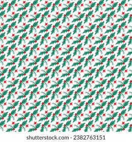 Free vector flat Christmas pattern design .