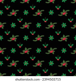 Free vector flat Christmas pattern design