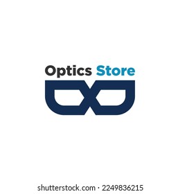Free vector flat design for Optic Store Logo