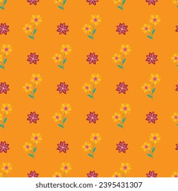 Free vector flat design small flowers pattern design