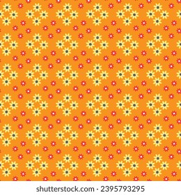 Free vector flat design small flowers pattern design