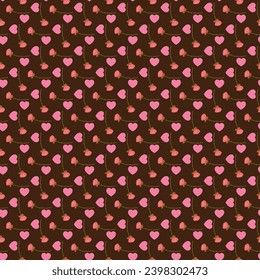 Free vector flat design small flowers pattern design