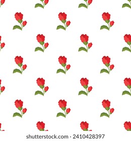 Free vector flat design small flowers pattern design