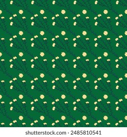 Free vector flat design small flowers pattern