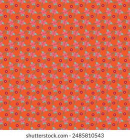 Free vector flat design small flowers pattern