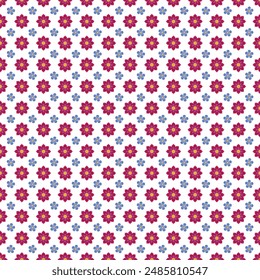 Free vector flat design small flowers pattern