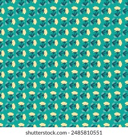 Free vector flat design small flowers pattern