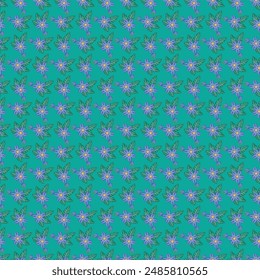 Free vector flat design small flowers pattern