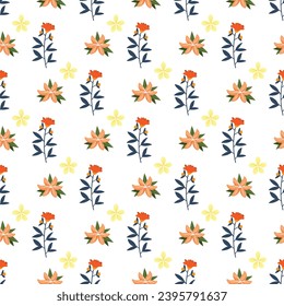 Free vector flat floral pattern design