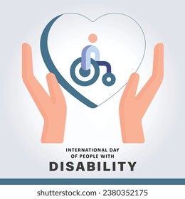 Free Vector Flat International Day of People with Disability Social Media Concept