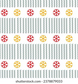 Free vector flat seamless and flowers pattern design .