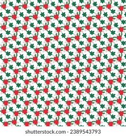 Free vector flat small flowers pattern