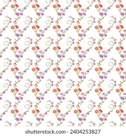 Free vector flat small flowers pattern