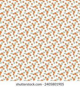Free vector flat small flowers pattern